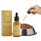 Appetitanreger Hund & Katze Futtertopping Hund als veganes Öl mit Chicken Aroma, Omega 3-6-9, mit Nachtkerzen, Lein & Olivenöl, für Trocken & Nassfutter, 140 Portionen