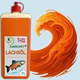Ambiopet Premium Lachsöl 1L (SF) Fisch-Öl für Hund Pferd Katze Barf Omega 3 & 6 Lachs